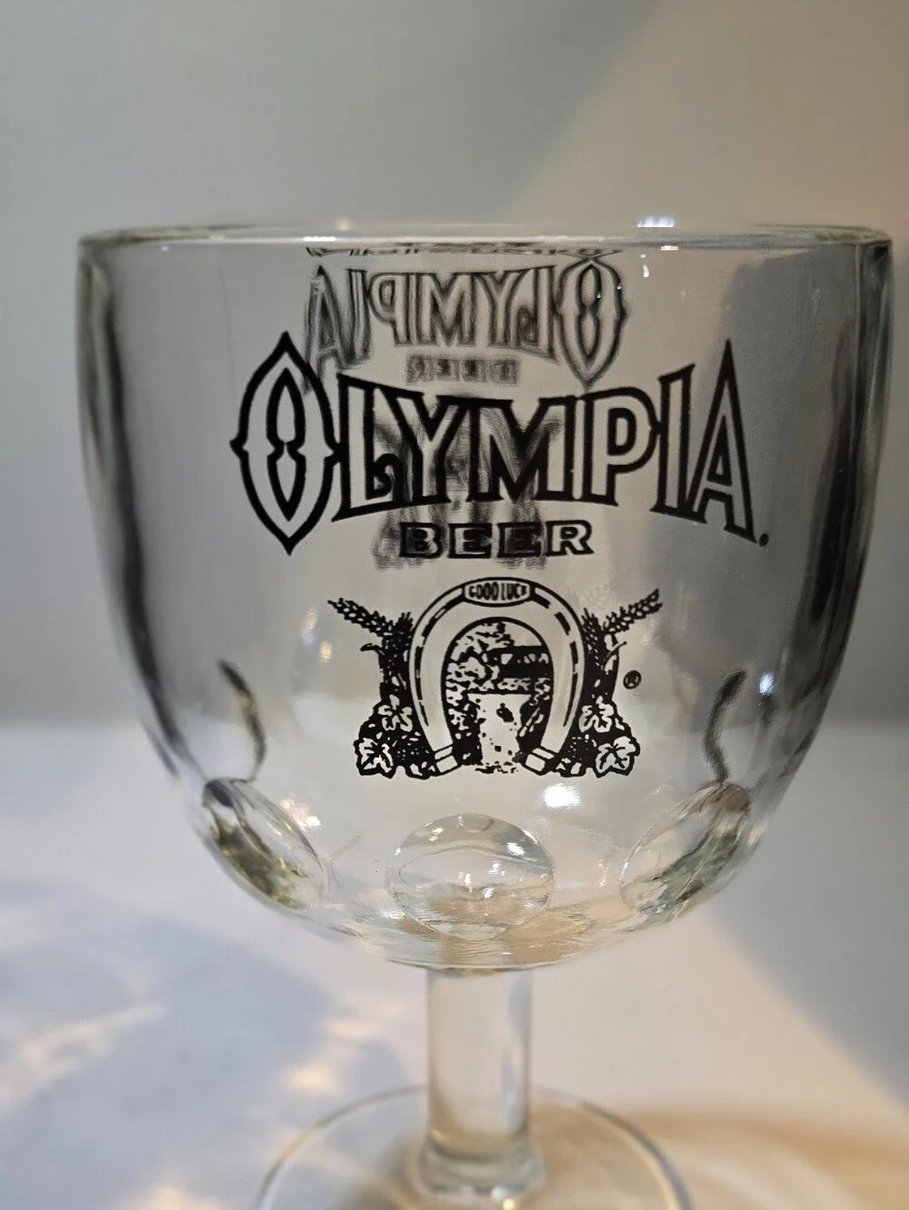 olympia beer clear glass